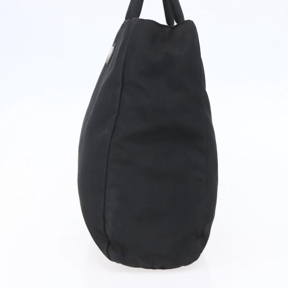 PRADA Hand Bag Nylon Black Silver Auth 153198 - Picture 6 of 16